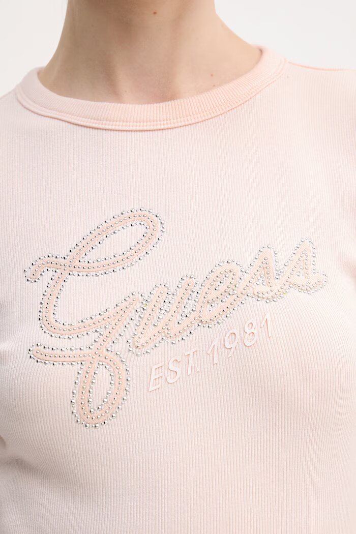 GUESS Тениска дамска в розово W6RI22 KA0H1
