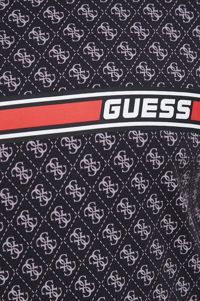 GUESS Тениска JAMEY в черно с десен Z2BI09 J1314