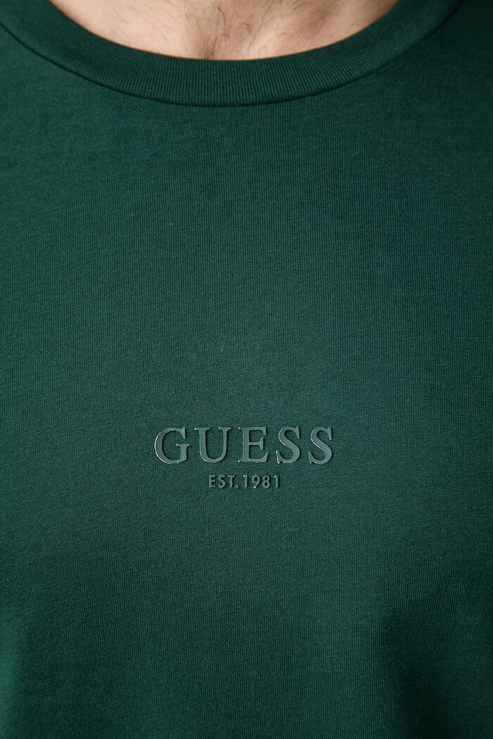 GUESS тениска мъжка от памук AIDY зелена M2YI72 I3Z14