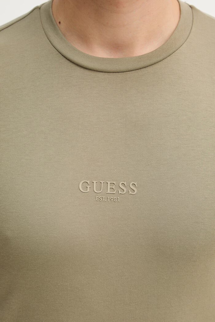 GUESS тениска мъжка от памук AIDY зелена M2YI72 I3Z14