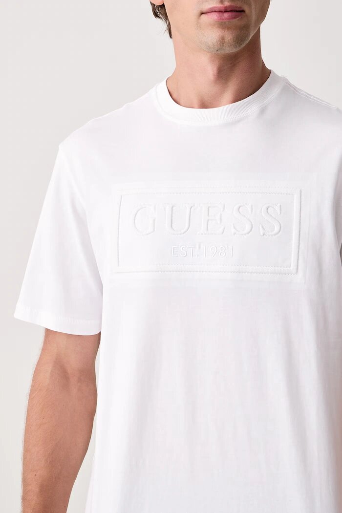 GUESS тениска мъжка от памук бяла M6BI41 K6178