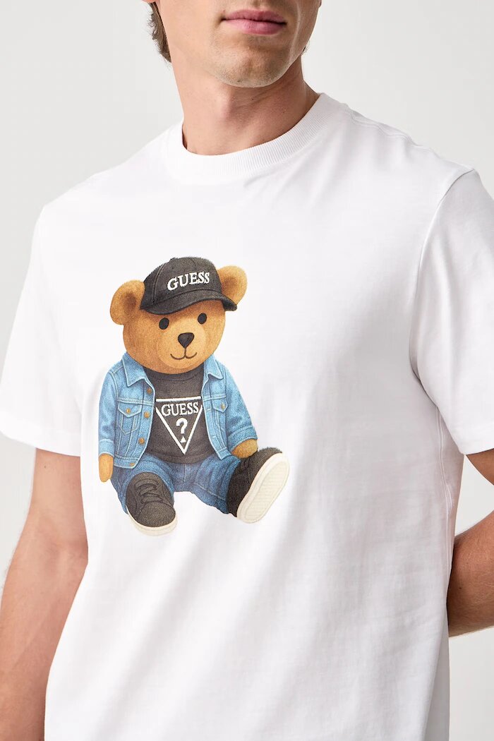 GUESS тениска мъжка от памук бяла M6BI64 K6573