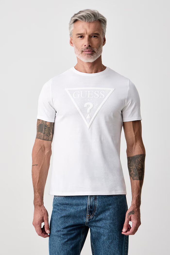 GUESS тениска мъжка от памук бяла M6YI71 K3745