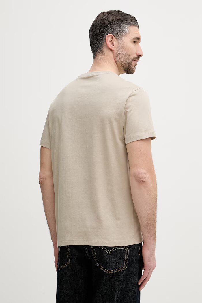 GUESS тениска мъжка памучна бежова M6GI09 K2989