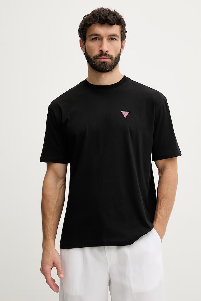 GUESS тениска мъжка памучна черна F6GI11 K8HM4