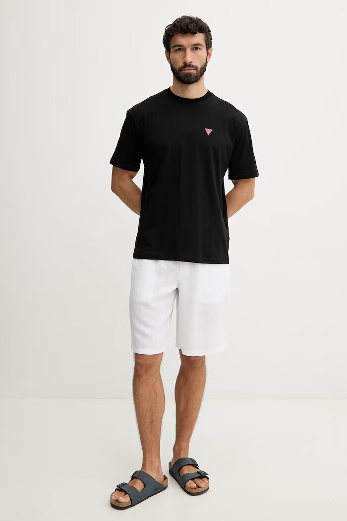GUESS тениска мъжка памучна черна F6GI11 K8HM4