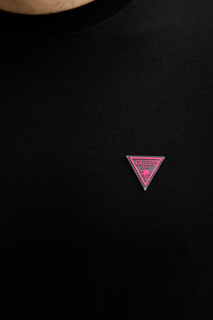 GUESS тениска мъжка памучна черна F6GI11 K8HM4