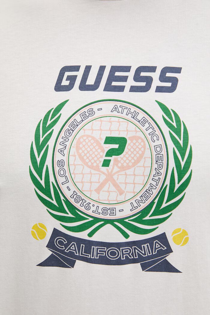 GUESS тениска мъжка памучна DAVEN бежова Z6GI16 K3206