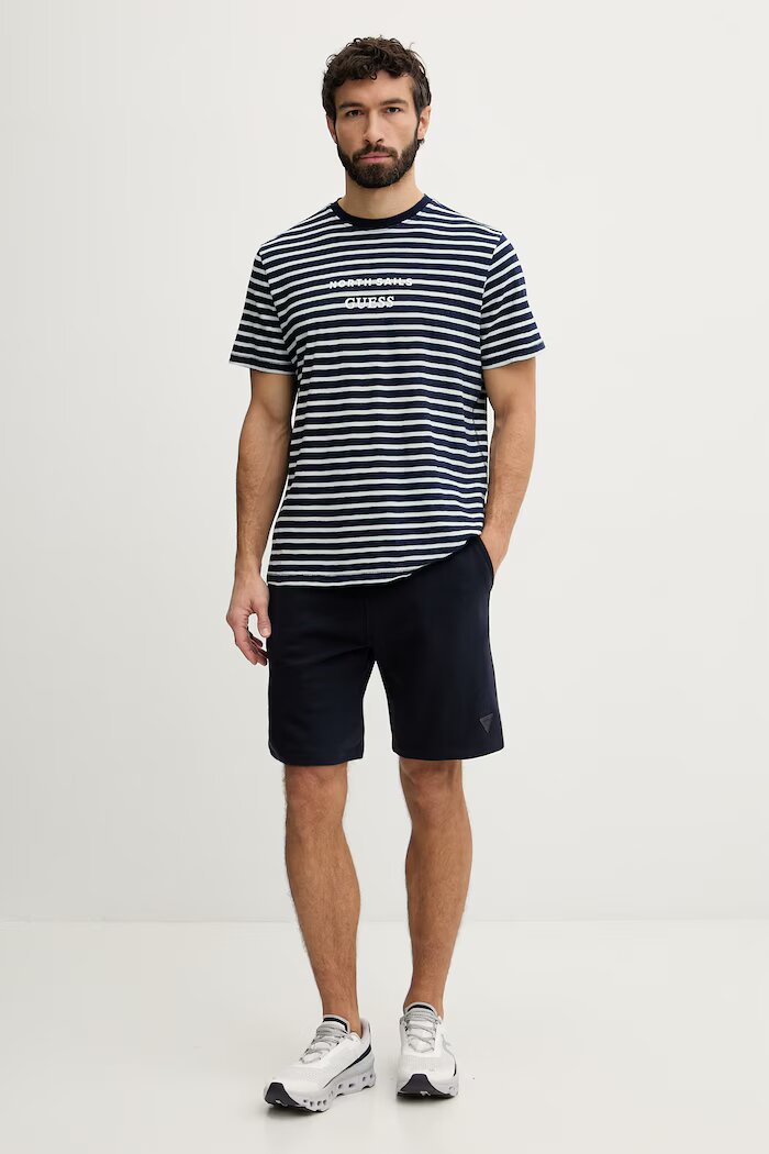 GUESS тениска мъжка памучна x North Sails тъмносин M6GI47 K3499