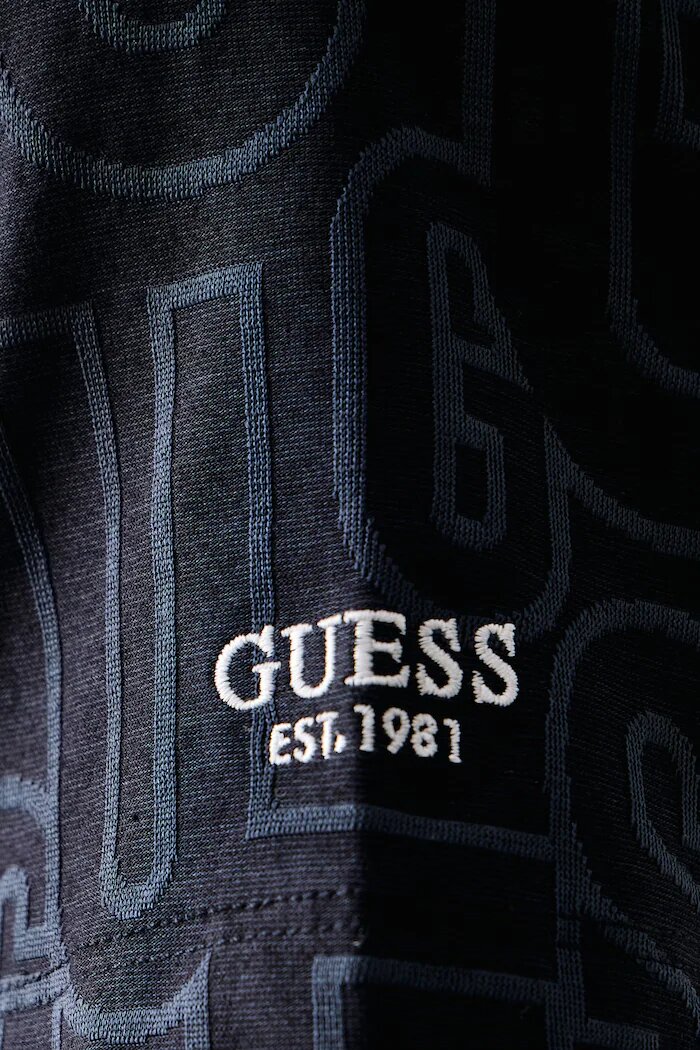 GUESS тениска мъжка с памук тъмносиня M6BI51 K6188