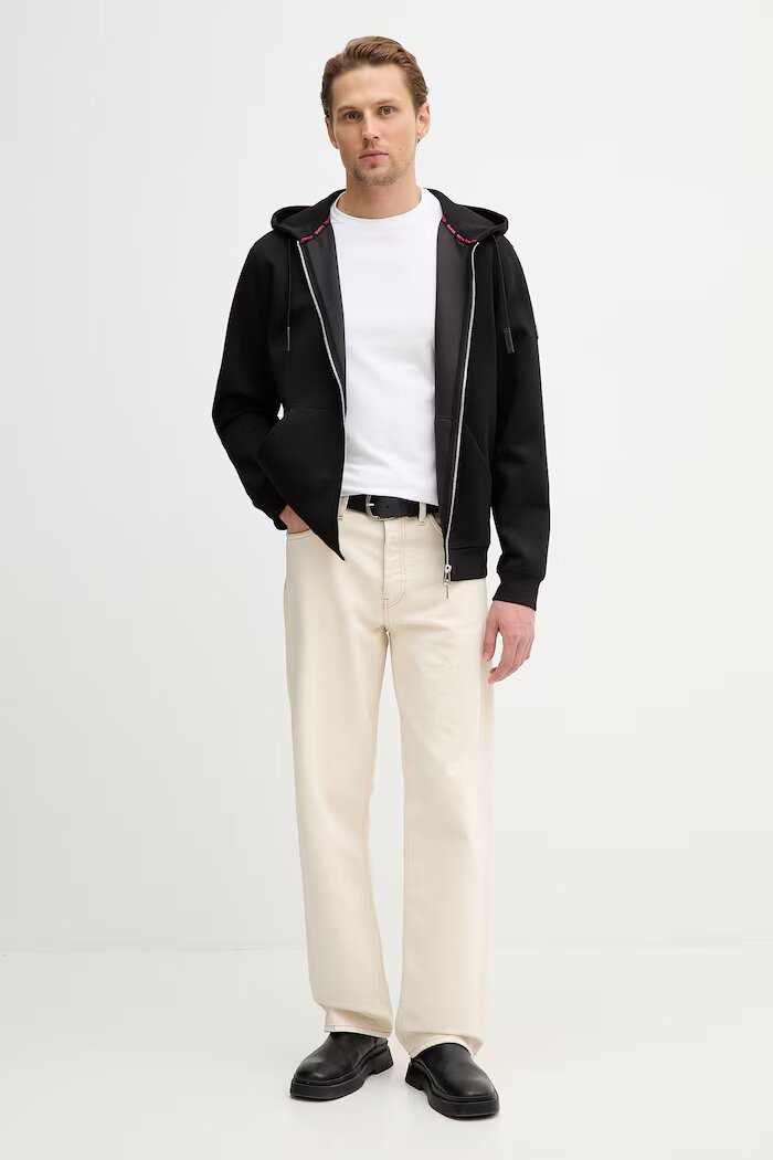 GUESS Тениска в бяло с изчистен дизайн M6RI62 JR06K