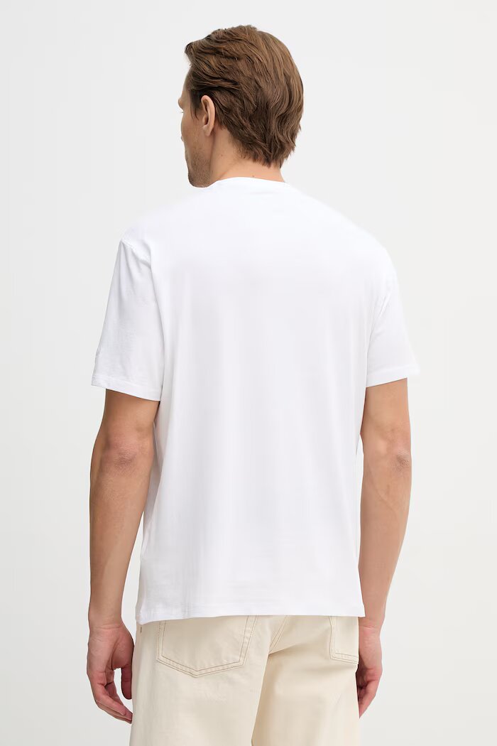 GUESS Тениска в бяло с изчистен дизайн M6RI62 JR06K