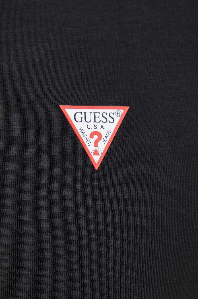 GUESS Тениска в черно с изчистен дизайн M2YI32 J1314