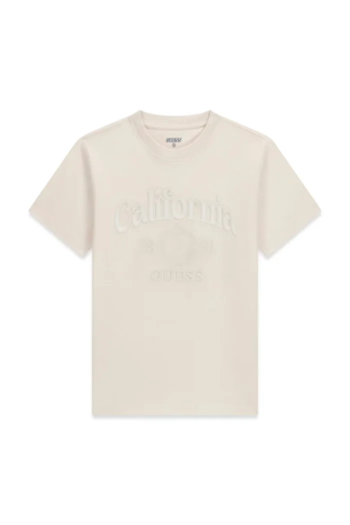 GUESS тениска за деца от памук бежова L6BI35 K7252
