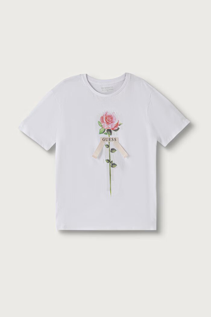 GUESS тениска за деца от памук бяла J6BI33 K5847
