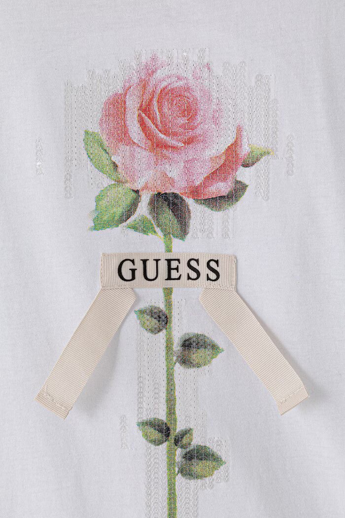 GUESS тениска за деца от памук бяла J6BI33 K5847