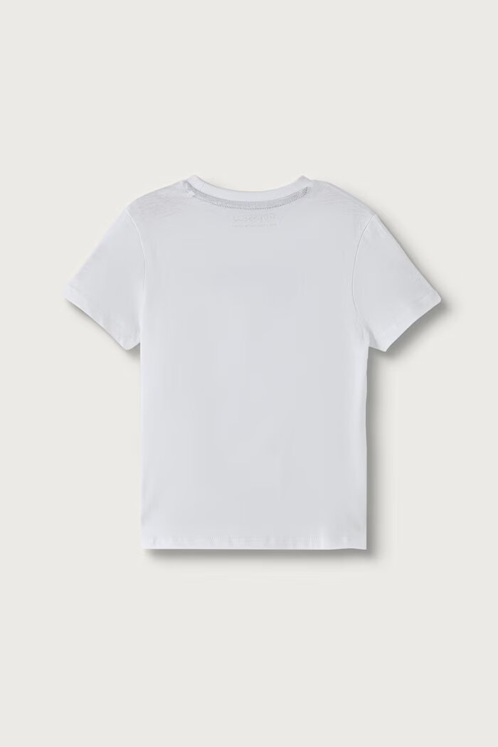 GUESS тениска за деца от памук бяла N6BI07 K5859