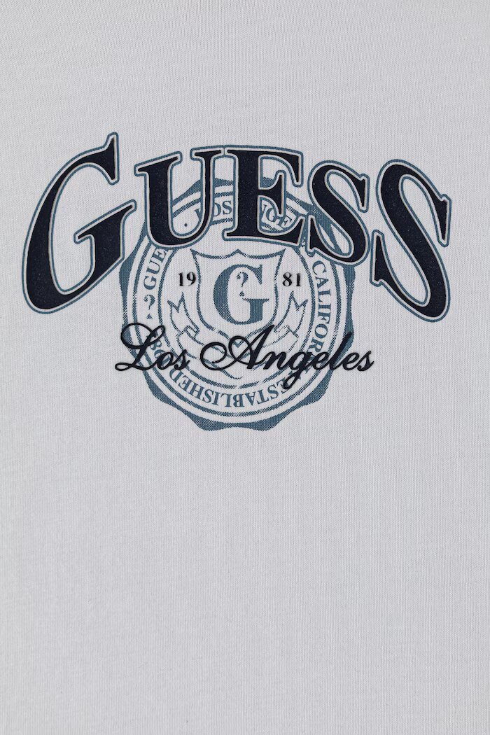 GUESS тениска за деца от памук бяла N6BI07 K5859