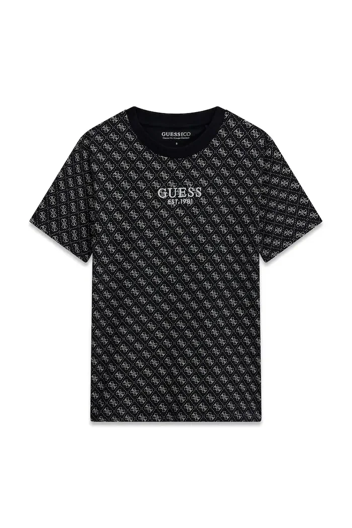 GUESS тениска за деца от памук черна L6YI17 K3744