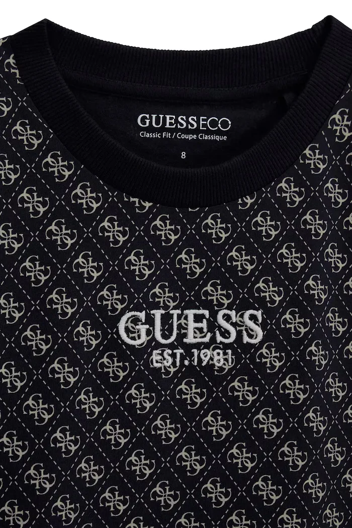 GUESS тениска за деца от памук черна L6YI17 K3744