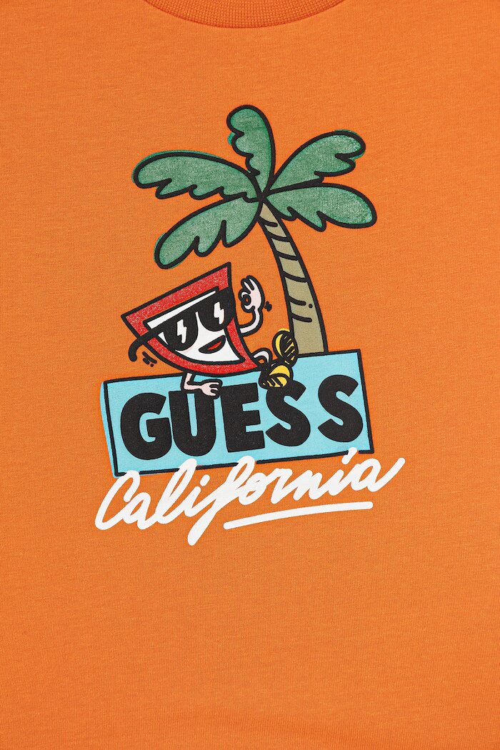 GUESS тениска за деца от памук оранжева N6GI12 K8HM4