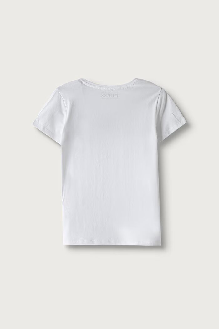 GUESS тениска за деца от памук с еластан бяла J6BI01 K5769