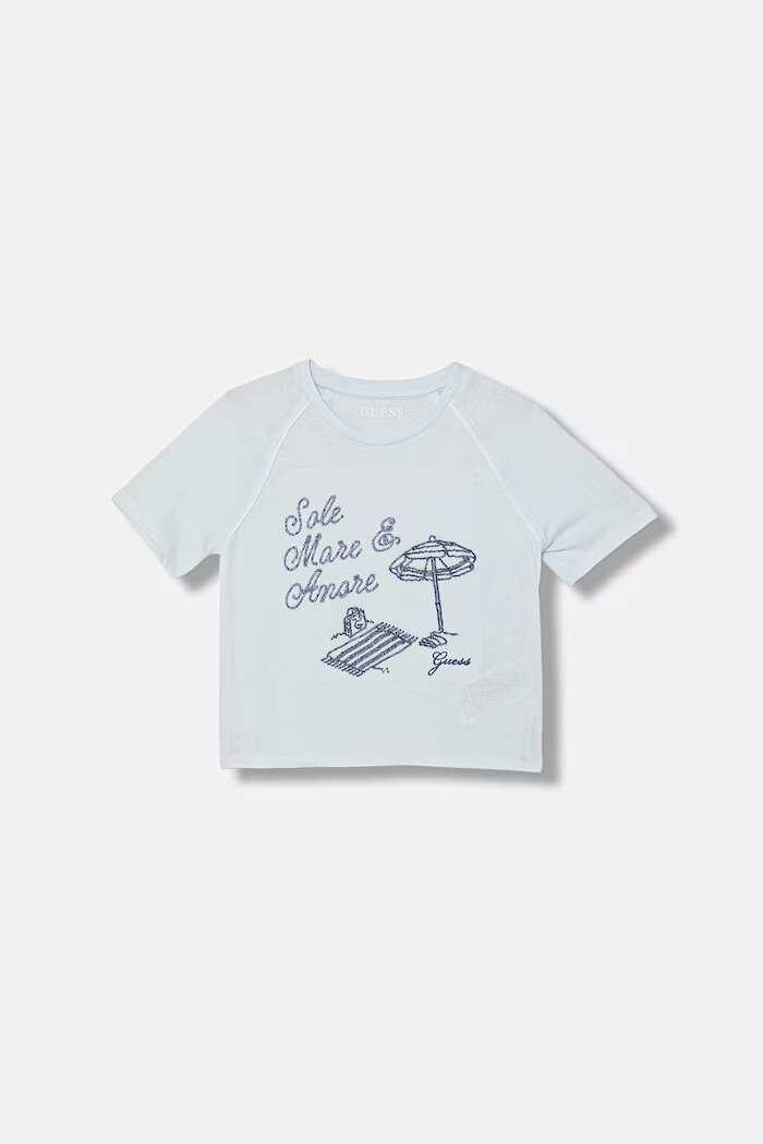 GUESS тениска за деца от памук синя J6GI08 K8HM4
