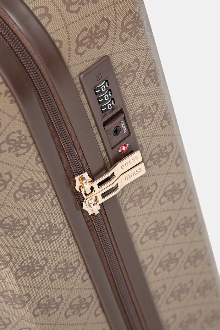 GUESS твърд куфар LATONA кафяв TWHK92 11983