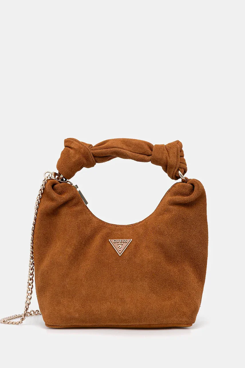 GUESS Велурена чанта ISOTTA
