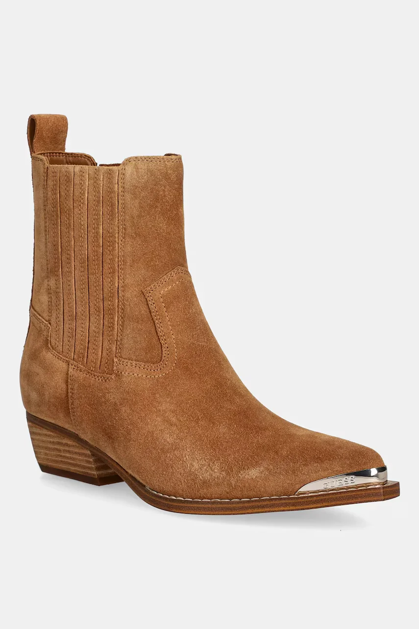 GUESS Велурени каубойски ботуши LANNA2