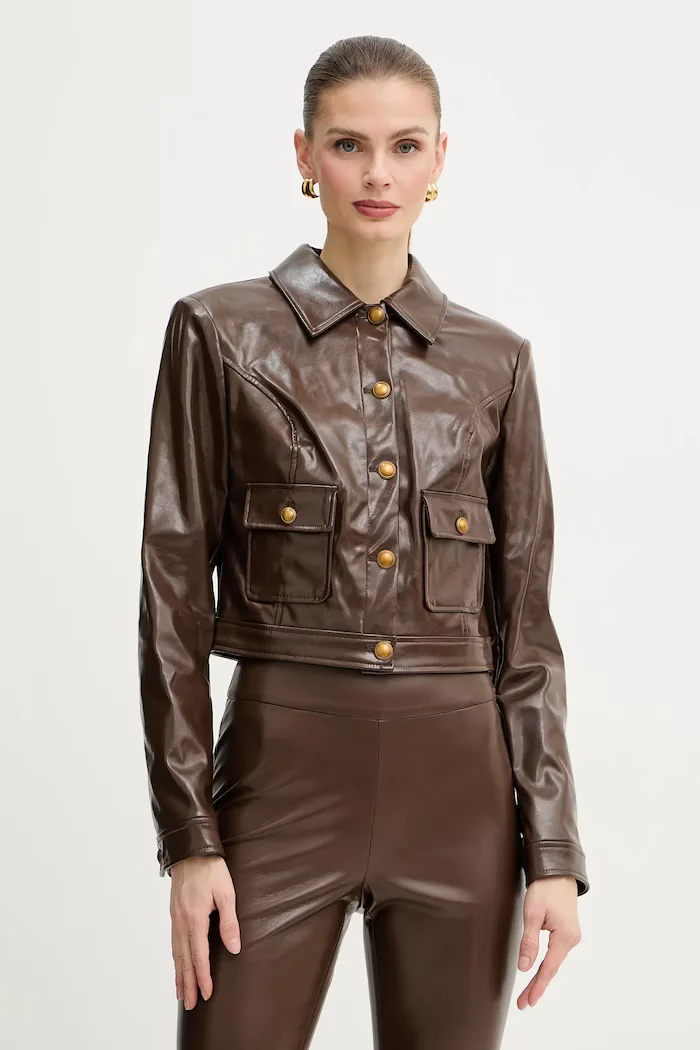 GUESS Яке BLANDINE в кафяво преходен модел W6RL21 WJ620
