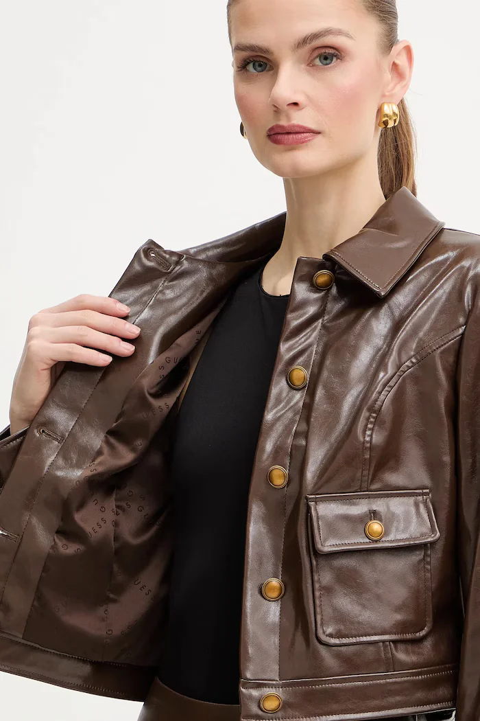 GUESS Яке BLANDINE в кафяво преходен модел W6RL21 WJ620