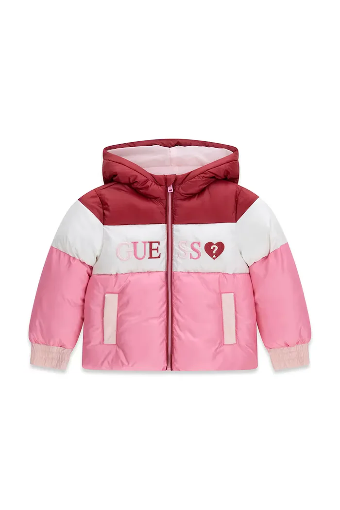 GUESS яке за деца розово K6YL01 W2576
