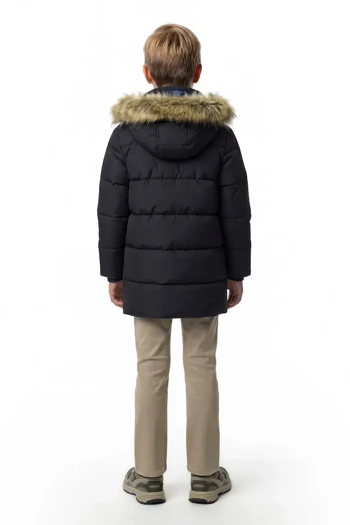 GUESS зимно яке за деца тъмносиньо L6BL05 W3951