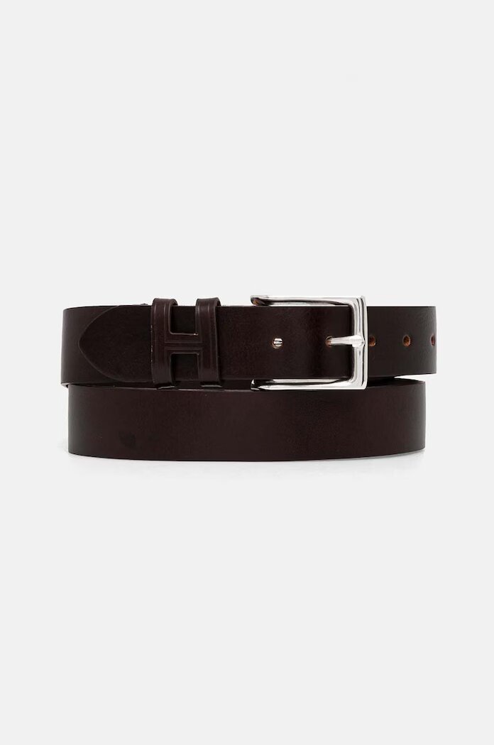 Hackett London Кожен колан мъжки в кафяво HM413177