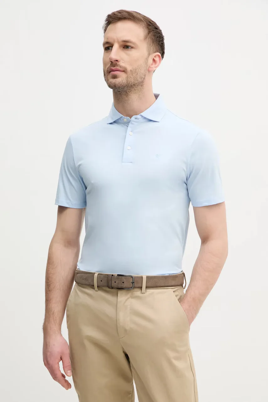 Hackett London Памучна тениска с яка