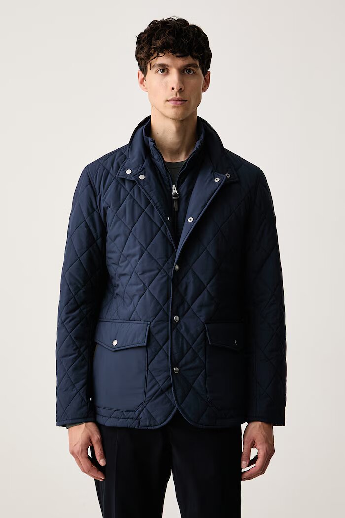 Hackett London преходно яке мъжко тъмносиньо HM4000242