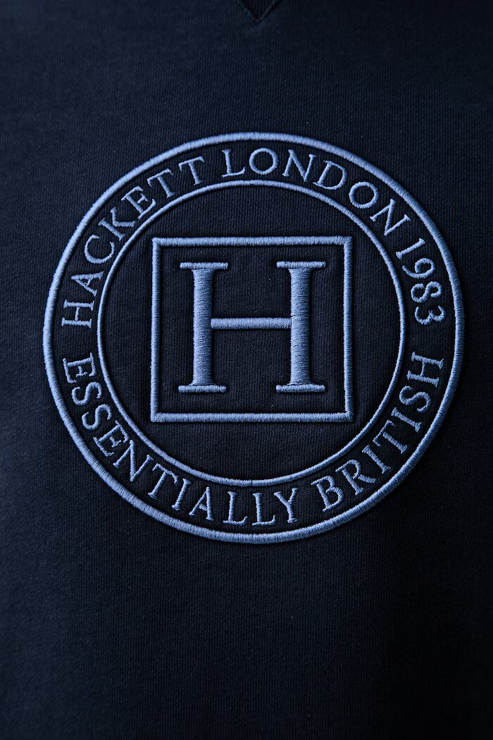 Hackett London суичър мъжки от памук тъмносин HM5800112