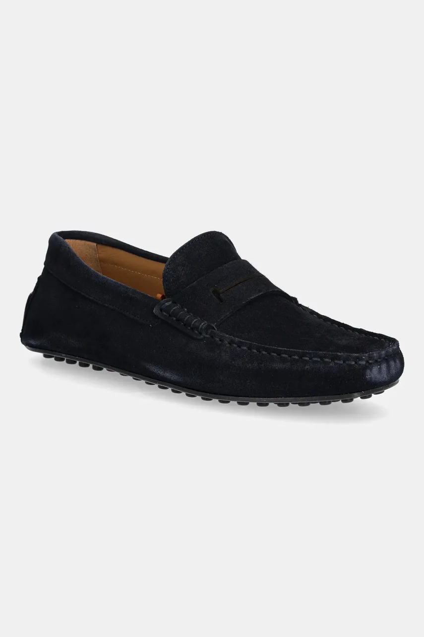 Hackett London Велурени мокасини DRIVER LOAFER