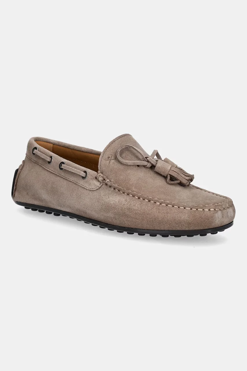 Hackett London Велурени мокасини DRIVER TASSEL