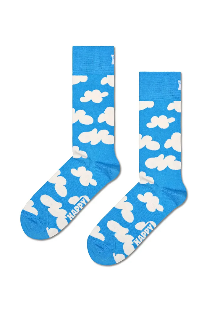 Happy Socks чорапи с памук 2 броя сини P005617