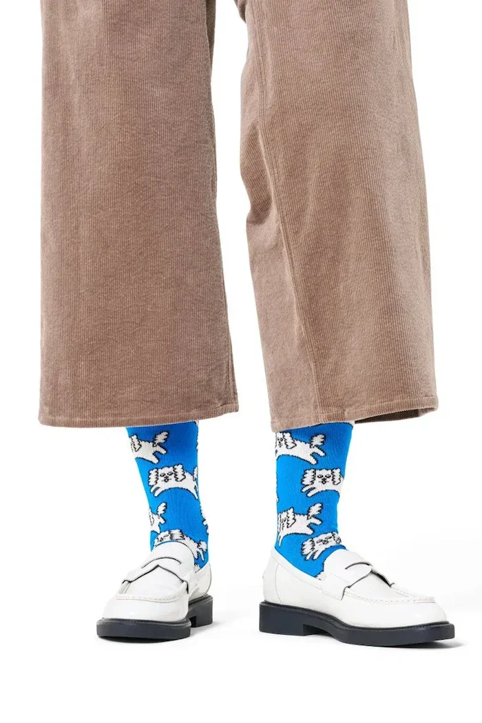 Happy Socks чорапи с памук сини P003194