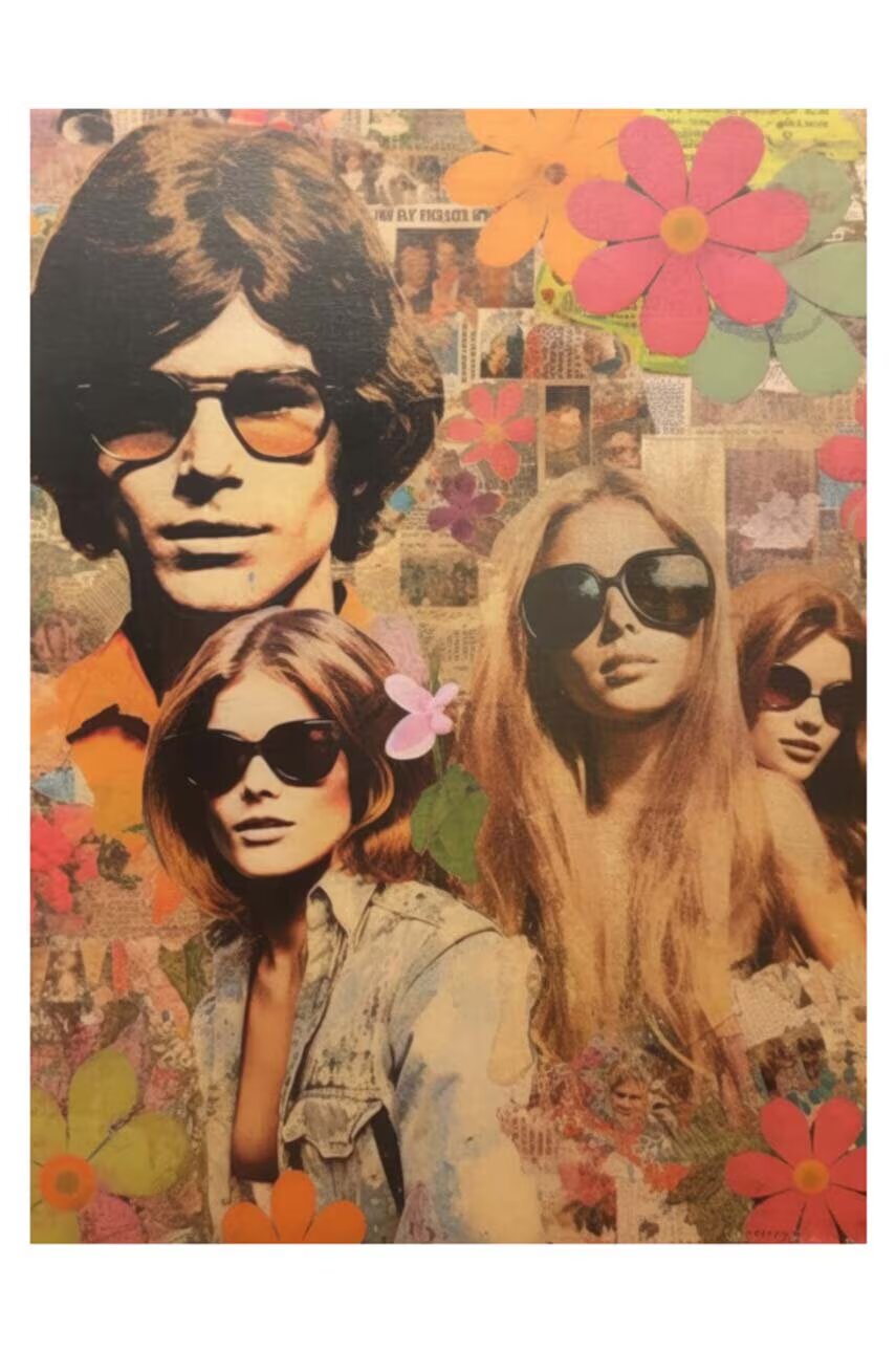 HARTMAN Плакат 60's Collages 08 30 x 40 cm