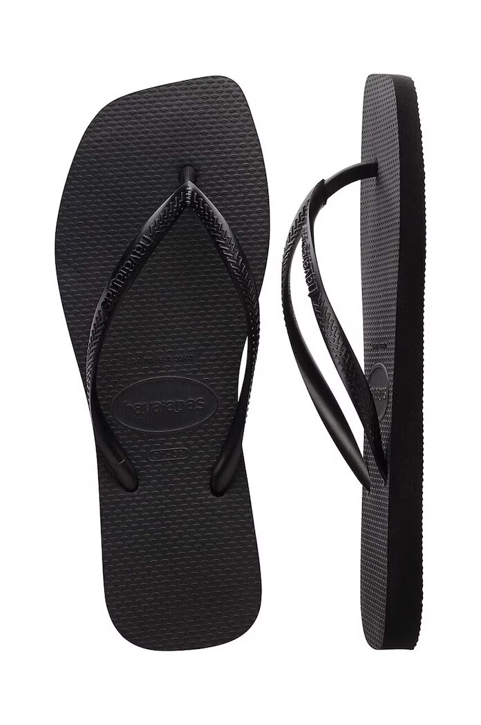 Havaianas Джапанки SQUARE в черно с равна подметка 4148301.0090