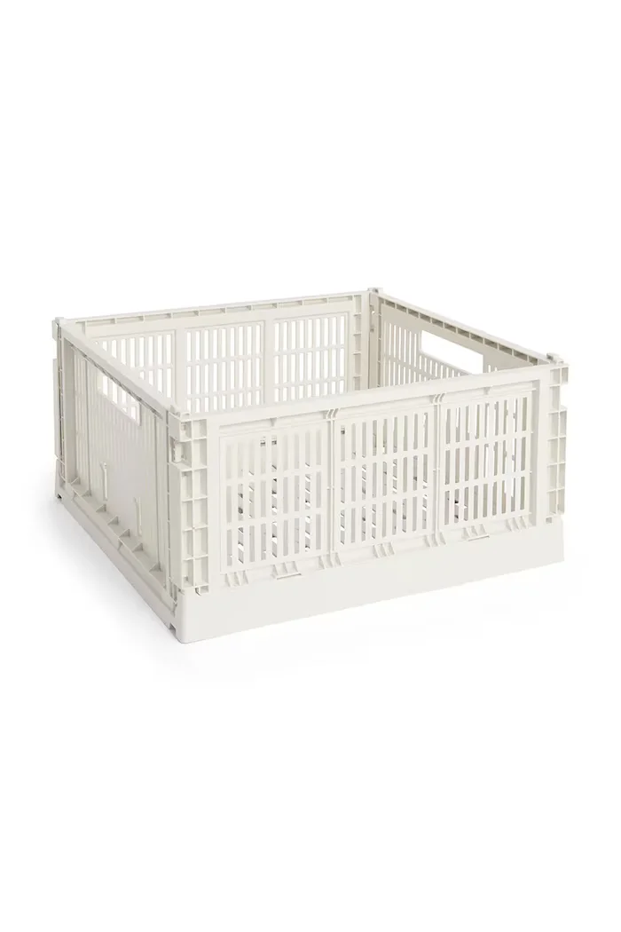 HAY Кутия за съхранение Colour Crate L/185 x 345 x 53 cm в бяло