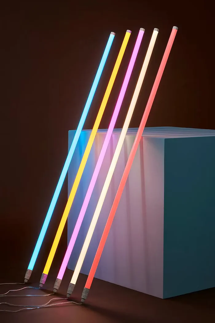 HAY Led лампа Neon Tube 25 x 150 cm в червено