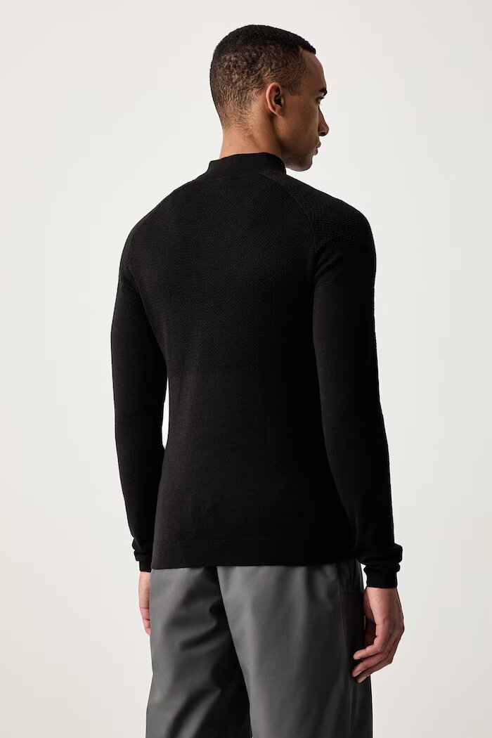 Helly Hansen функционална блуза с дълги ръкави мъжка с мериносова вълна LIFA MERINO черна 48349