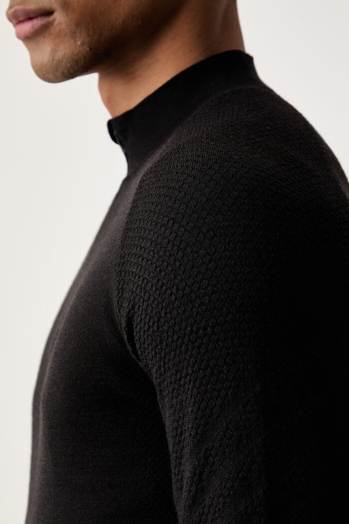 Helly Hansen функционална блуза с дълги ръкави мъжка с мериносова вълна LIFA MERINO черна 48349