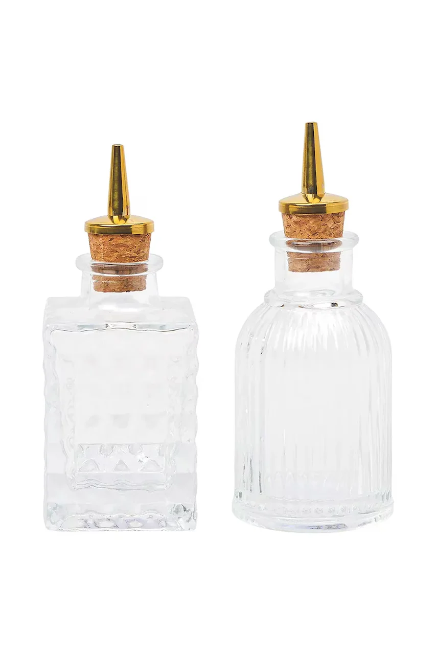 Here's How Комплект бармански бутилки за горчиви напитки The Gio Bitters Bottles 90 ml (2 броя)