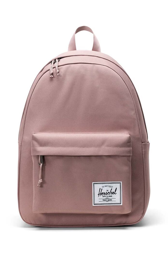 Herschel Раница Classic Backpack в розово голям размер с изчистен дизайн
